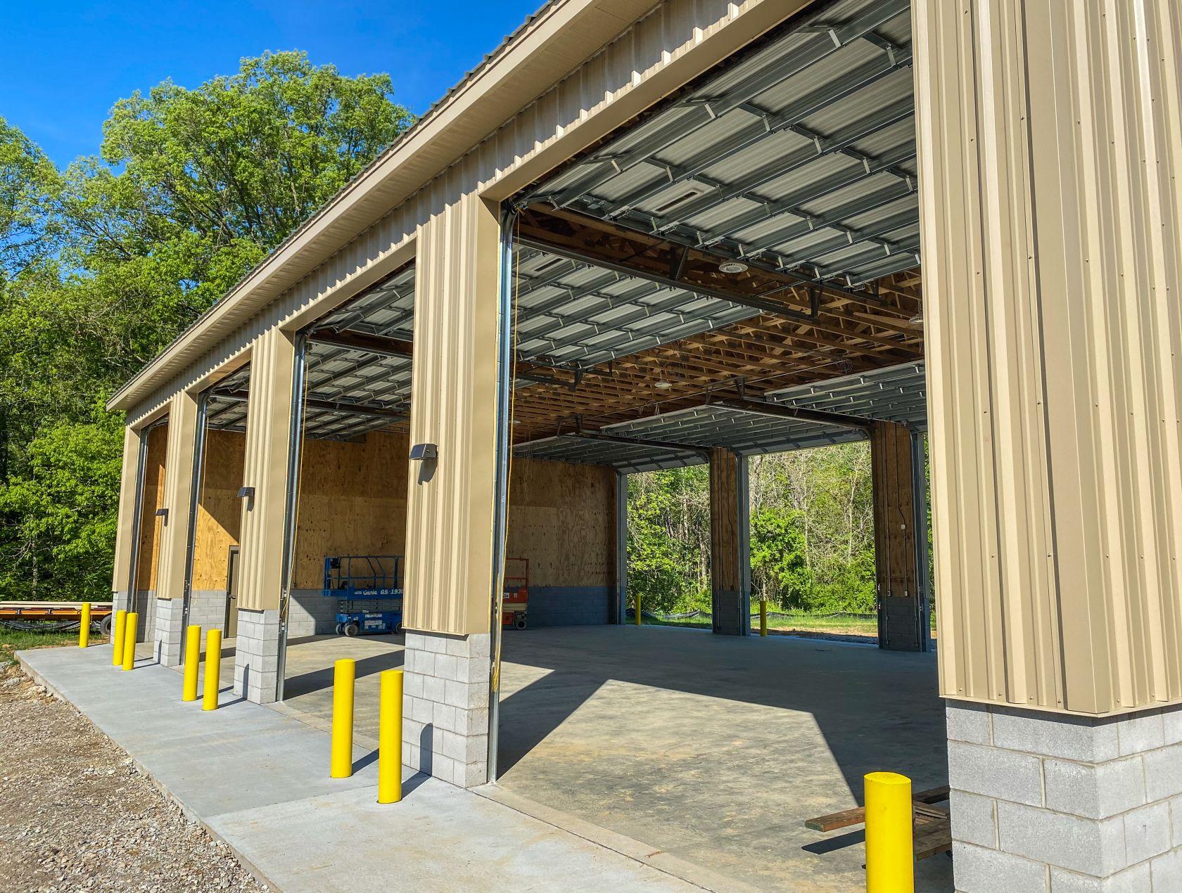 ODNR Division of Forestry Headquarters - Storage building closeup